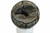 Polished Septarian Geode Sphere - Madagascar #145261-1